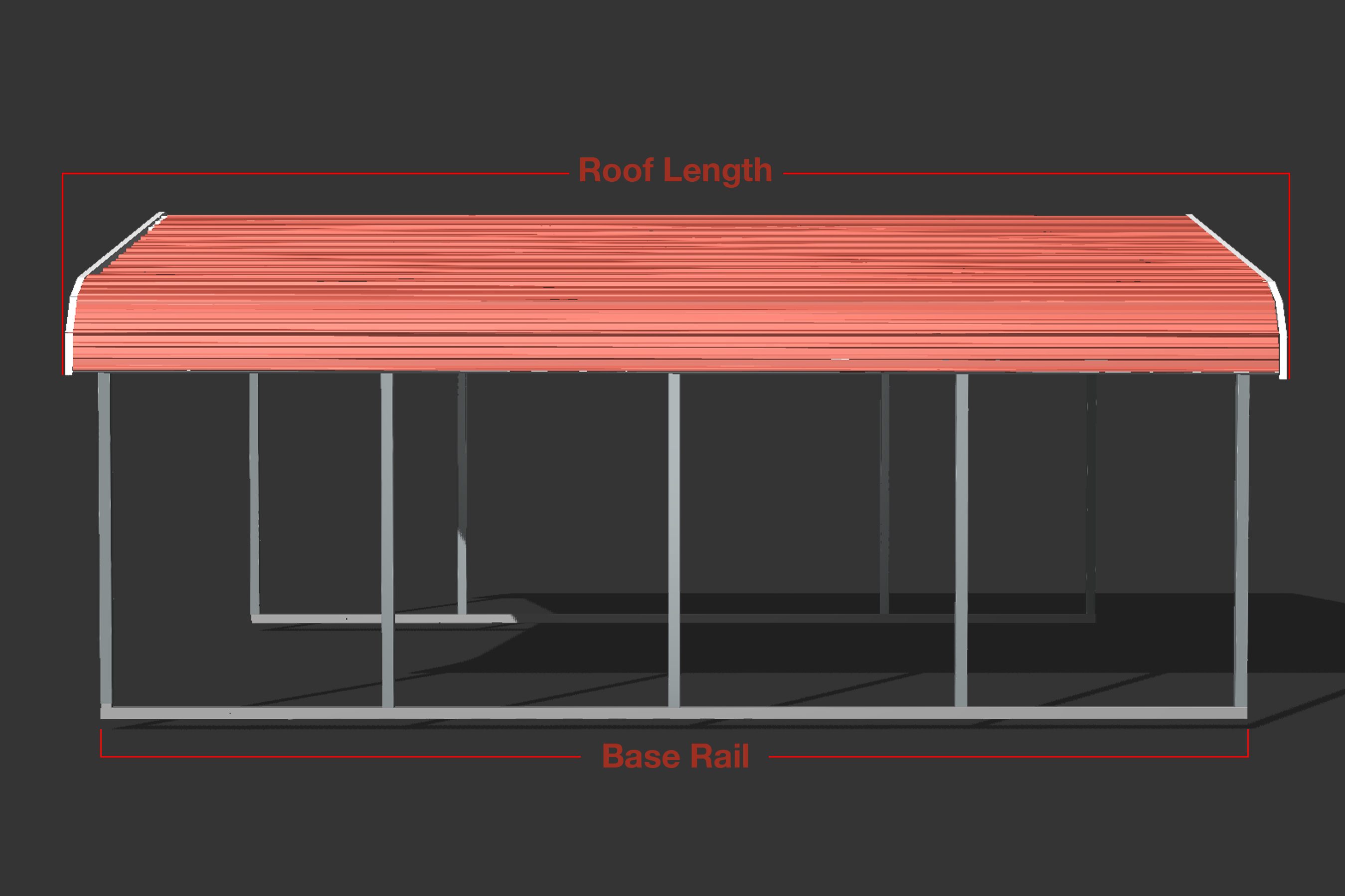 Roof Length and Frame Length Explained American Steel Carports, Inc.